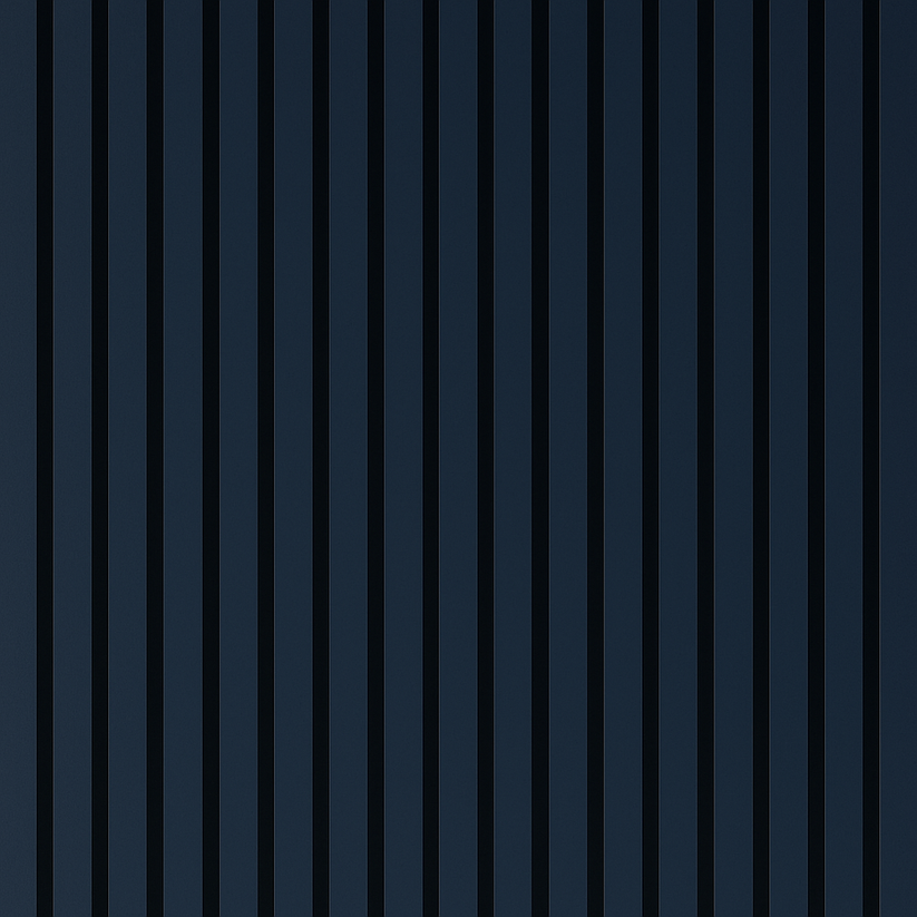 Panel Haus Colour Blue Acoustic Slat Wall Panel - 240cm x 32cm (2 Pack)