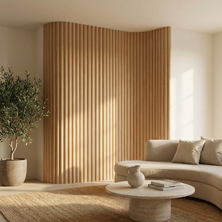 Panel Haus Flex Oak Flute Wall Panel 240cm x 60cm (2 Pack)